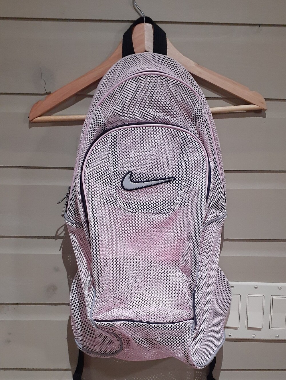 Nike Pink Mesh Backpack Y2K